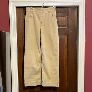 Spanx Wide Leg Cropped Tan Pants